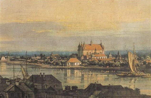 View of Praga with Bernardine church